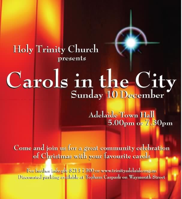 Carols in the City Ad